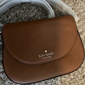 NWT Kate spade mini flip crossbody brown purse